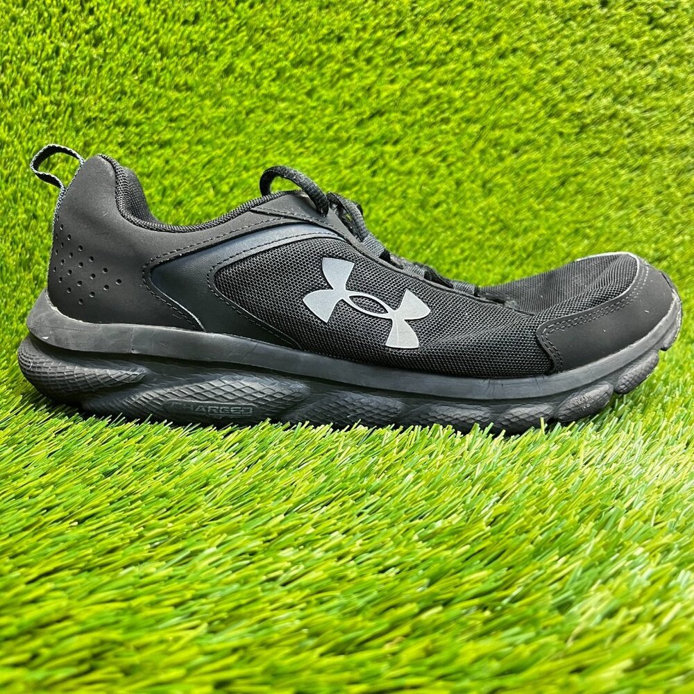 Under Armour Charged Assert 9 Mens Size 11.5 Black Gray Running Shoes Sneakers